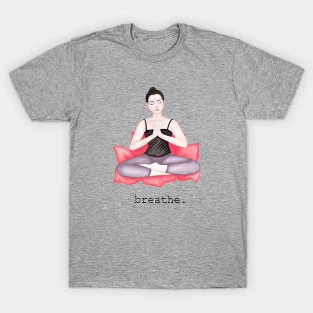 breathe. lotus T-Shirt by Breathe Serene 